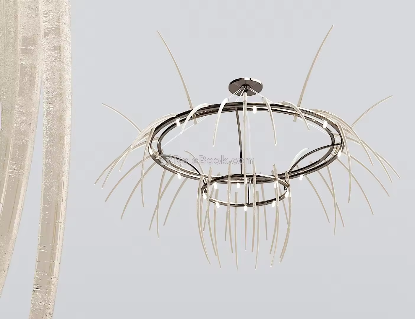 Modern chandelier crystal chandelier 3d model