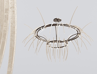 Modern chandelier crystal chandelier 3d model