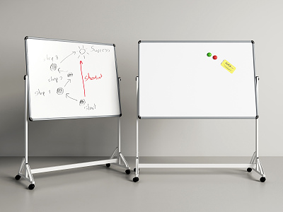 modern whiteboard blackboard whiteboard 3d model