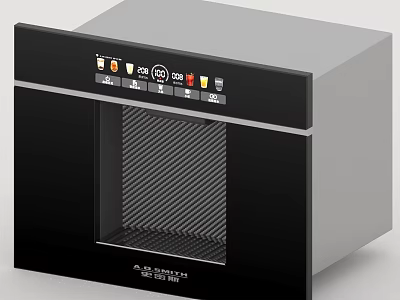 Modern Kitchen Microwave Oven With Digital Control Panel And Transparent Door 3d model