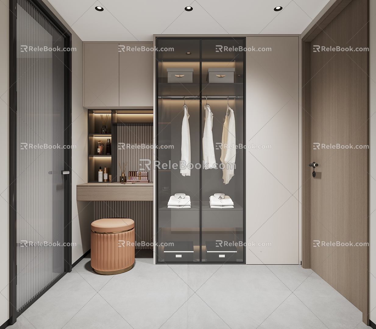 Modern Cloakroom 3d model