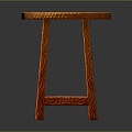 Modern Stool Cartoon Small Bench Small Bench Wooden Stool 3d model