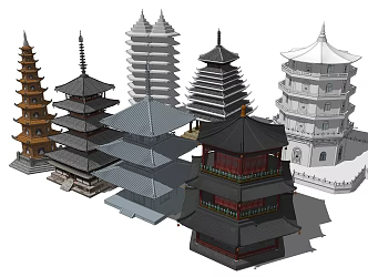 Chinese Tower 3d model