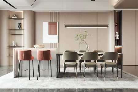 Modern Restaurant Home Restaurant 3d model