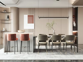 Modern Restaurant Home Restaurant 3d model