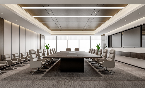 Modern Conference Room 3d model