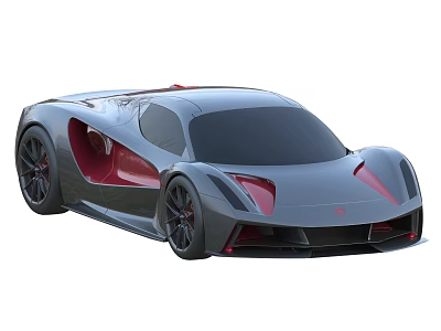 Lutes Super Runs sports car Lutes Cars 3d model