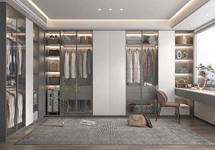 Modern Cloakroom 3d model