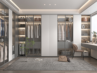 Modern Cloakroom 3d model