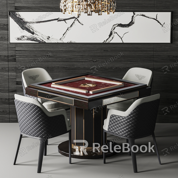 Light Luxury Mahjong Table model