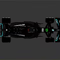 Aston Martin Formula 1 Racing Car With Black Blue Sleek Modern Design