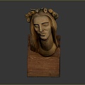 Wood Carving Characters Wood Carving Head Characters Wood Carving Characters Statues Furnishings Furnishings Crafts 3d model