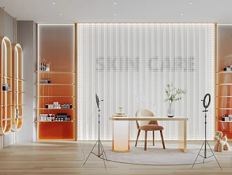 Modern Studio Cosmetics Store Studio 3d model