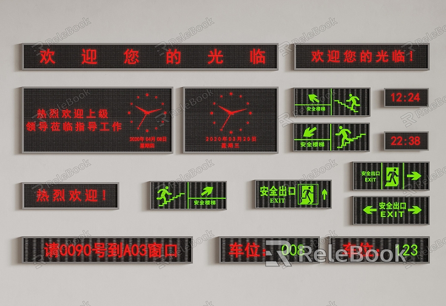 Electronic screen monitoring screen advertising screen digital screen model