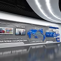 Intelligent Port Exhibition Space With Digital Displays And Information Charts