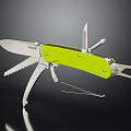 Green Multifunctional Hardware Tool Knife With Blade Saw And Multiple Functions 3d model