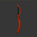 Red Household Peeler With Ergonomic Handle For Fruit And Vegetable