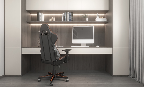 Modern Desk Chair Simple 3d model