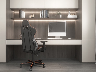 Modern Desk Chair Simple 3d model