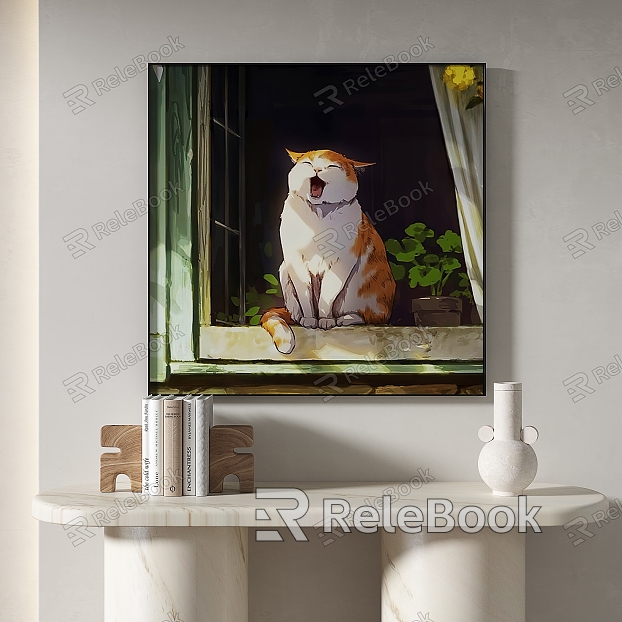 Modern Animal Painting Simple Decorative Painting model