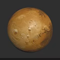 Mars Surface Features In Space Exploration And Planetary Research Studies 3d model