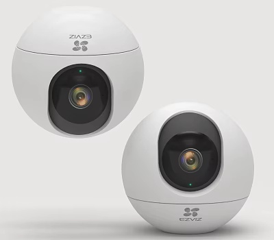 ZINZ White Spherical Security Cameras With Modern Design For Home Daily Use 3d model