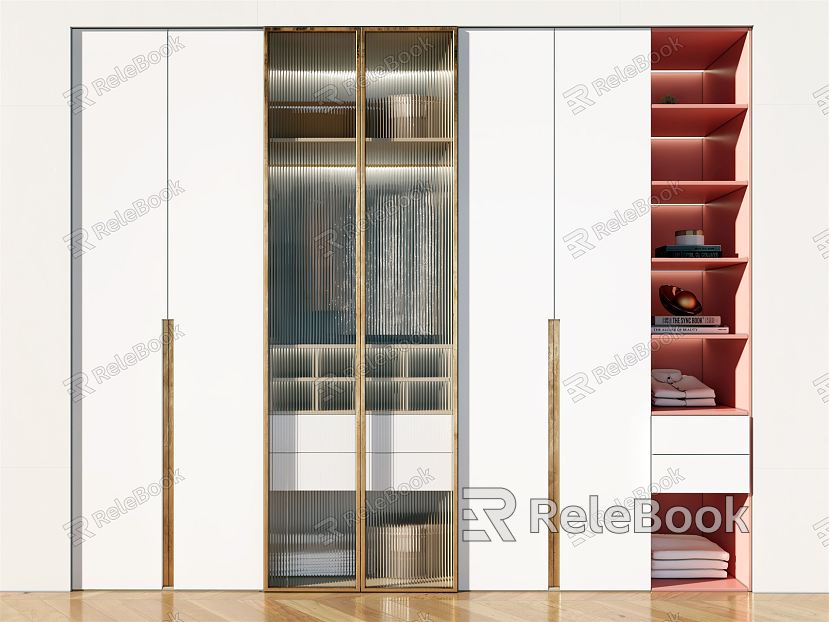 Glass Wardrobe Modern Wardrobe model