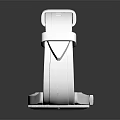 Stylish Analog Wristwatch With White Silicone Strap Blue Dial And White Markers