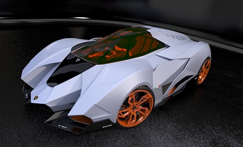 Modern sports car Rambo 3d model