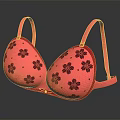 Pink Women's Bra With Floral Pattern And Stylish Comfortable Design