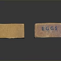 Household Cardboard Egg Carton With Divided Compartments And Care Eggs Label