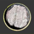 Decorative Pink Cylindrical Pillar With Textured Surface And Smooth Base