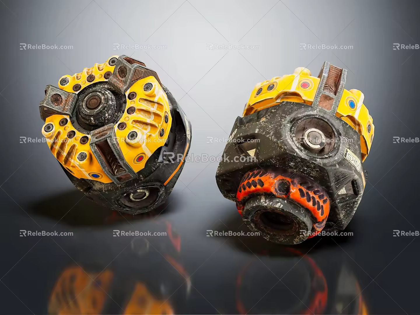 modern engine electric engine 3d model