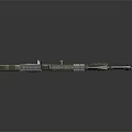 Green Military Style Assault Rifle Modern Design With Detachable Magazine And Tactical Barrel