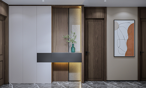 Modern Entrance Cabinet 3d model