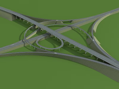 modern viaduct 3d model modern viaduct 3d model