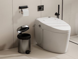 Smart toilet 3d model