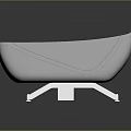 Modern Minimalist White Freestanding Bathtub With Sleek Surface And Chrome Metal Legs