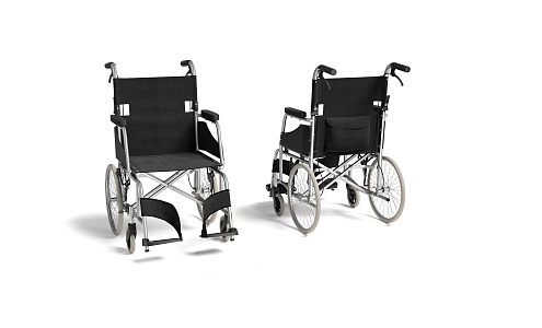 Hospital Nursing Wheelchair 3d model