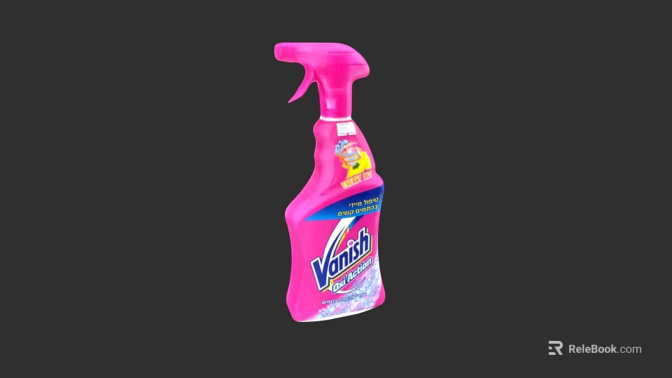 Pink Varnish Cleaning Spray For Effective Stain Removal In Daily Household Use 3d model 