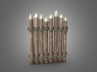 Fence Low Poly Guda Fence model