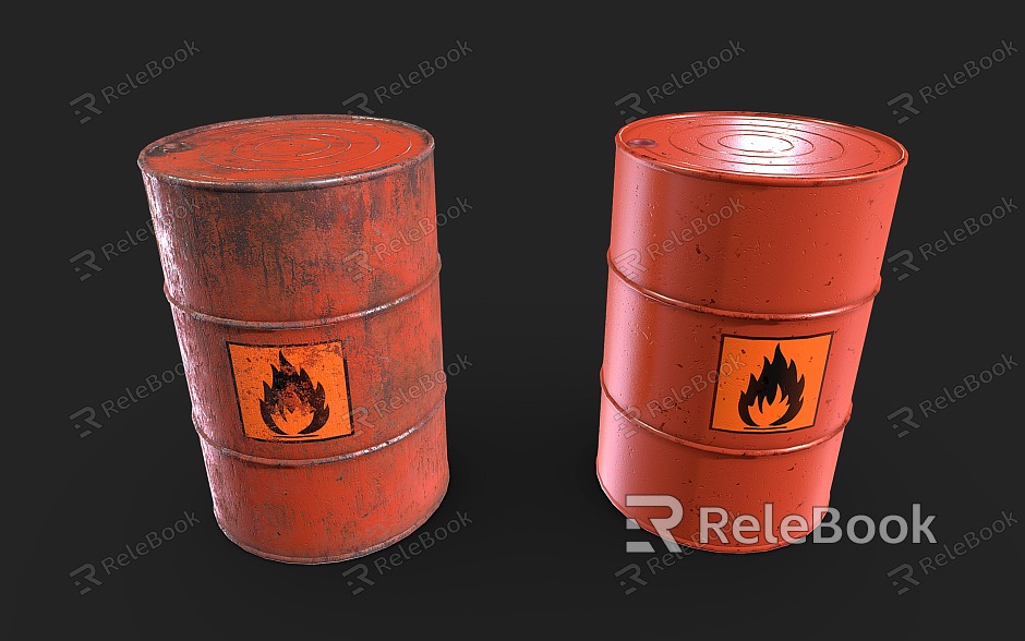 Industrial LOFT oil barrel fuel barrel tin barrel powder barrel model