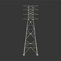 Road Infrastructure Electricity Pylon Metal Structure With Support Arms And Base Design