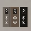 Elevator Key Button Panel Guide Plate 3d model