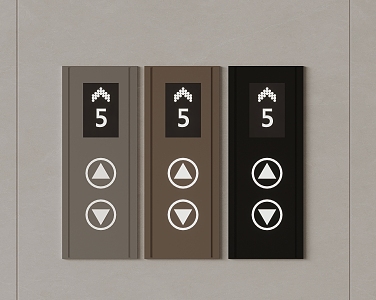 Elevator Key Button Panel Guide Plate 3d model