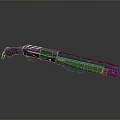 Black Tactical Shotgun With Wooden Stock Metal Barrel And Detailed Body Design