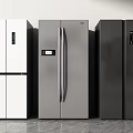Modern Freestanding Refrigerators With White Silver Black Color Options And Sleek Design