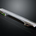 Long Bridge 3D Model Design With Railings And Structural Details