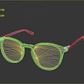 Clear Frame Eyeglasses With Tortoiseshell Patterned Temples For Daily Use