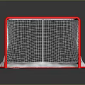 Ice Hockey Goal Sports Equipment Red Frame White Netting Sturdy Design